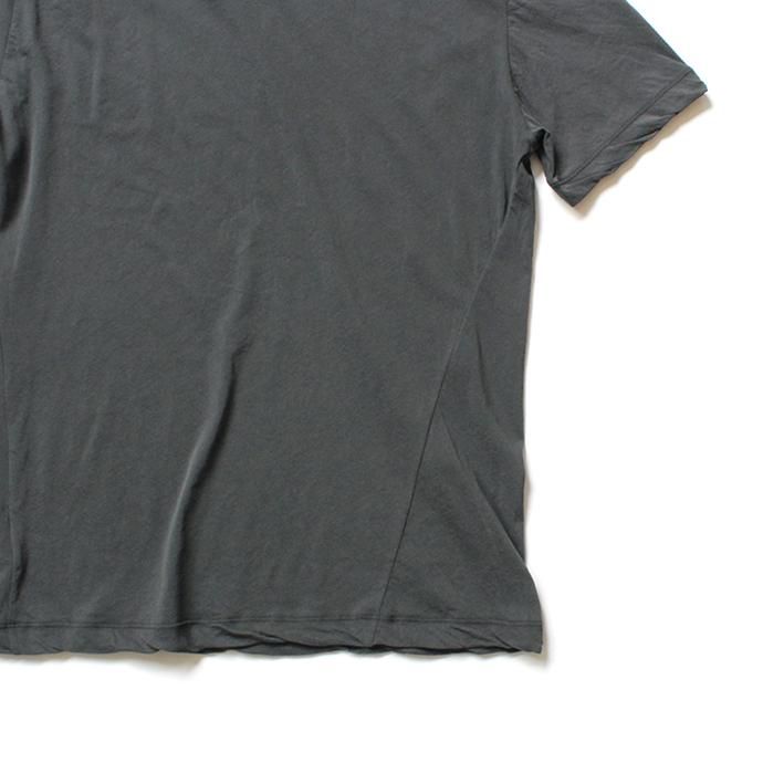 142828520 smoothday / 80/1 メンズ コズモラマ ハイゲージ天竺 クルーネックTシャツ SN-T050-001 - チャコールグレー 02