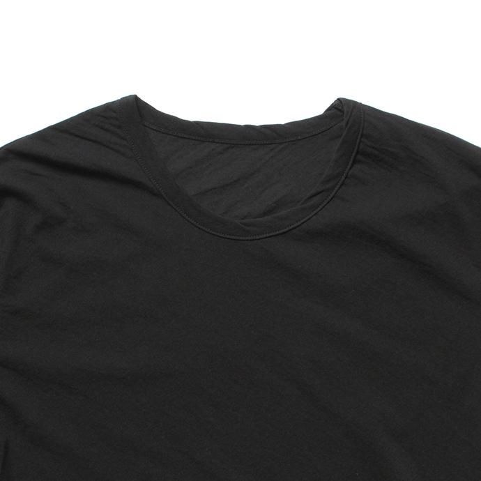 142828556 smoothday / 80/1 メンズ コズモラマ ハイゲージ天竺 クルーネックTシャツ SN-T050-001 - ブラック 02