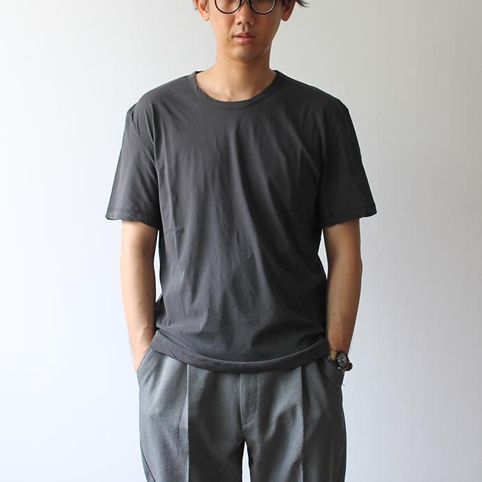 142828556 smoothday / 80/1 メンズ コズモラマ ハイゲージ天竺 クルーネックTシャツ SN-T050-001 - ブラック 02