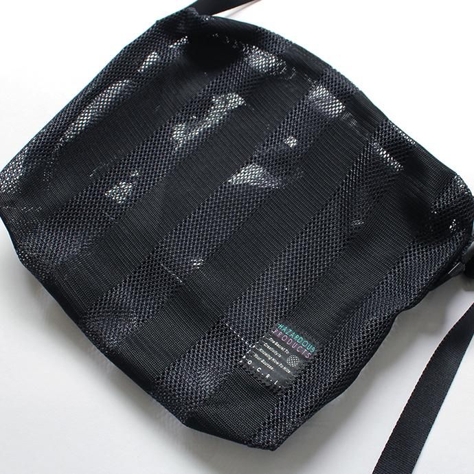 142983824 O-(オー)/ COLOR LINES BAG S メッシュショルダーバッグ 19S-17 - Black/Black 02