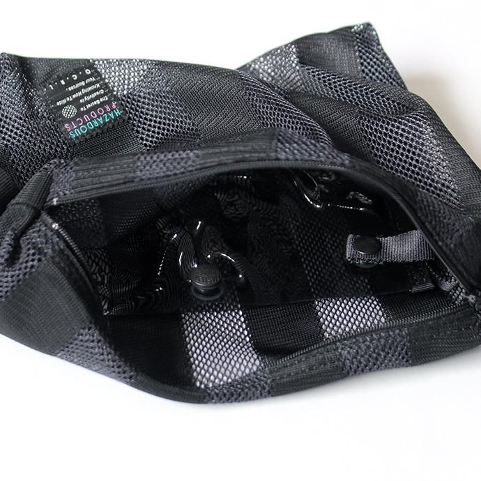 142983824 O-(オー)/ COLOR LINES BAG S メッシュショルダーバッグ 19S-17 - Black/Black 02