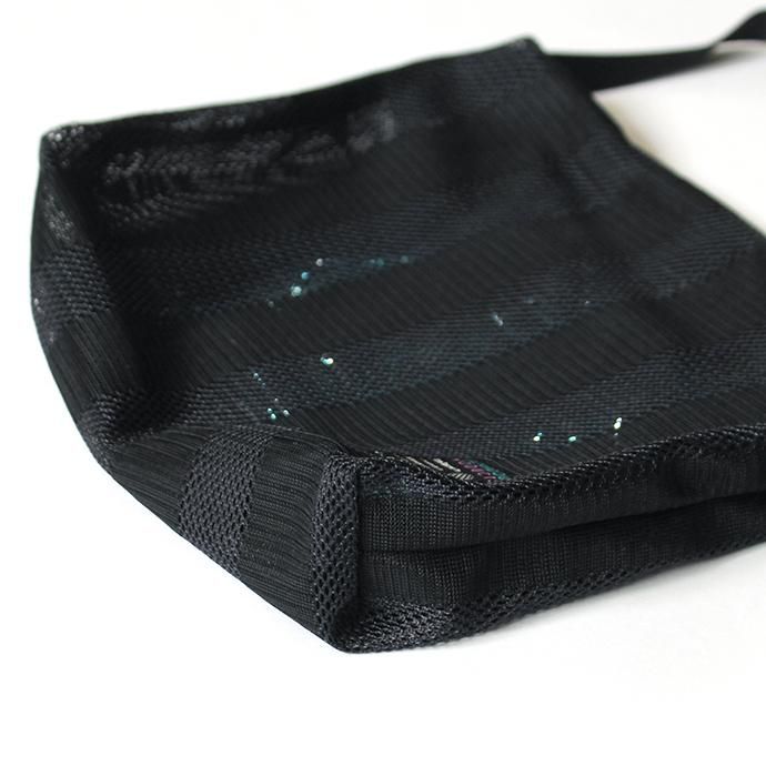 142983932 O-(オー)/ COLOR LINES BAG S メッシュショルダーバッグ 19S-17 - Black/Blue 02