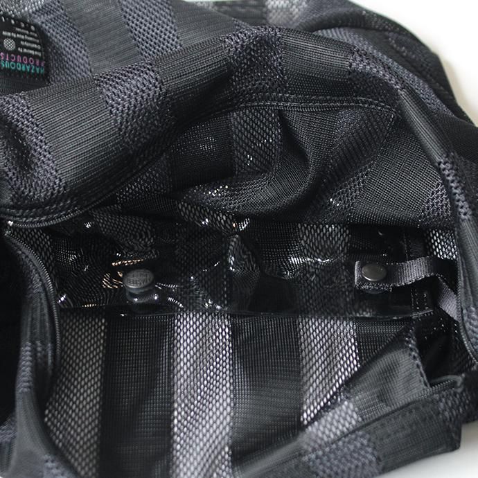 142984110 O-(オー)/ COLOR LINES BAG L メッシュショルダーバッグ 19S-18 - Black/Black 02