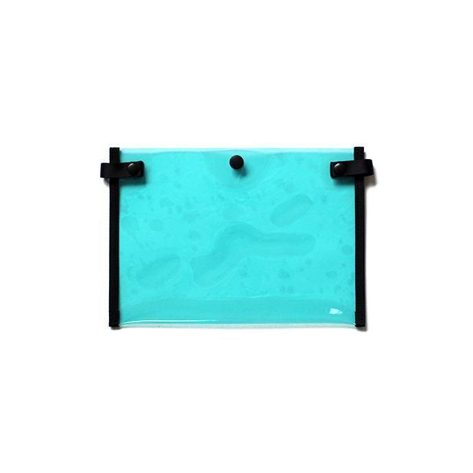 142984142 O-(オー)/ COLOR LINES BAG L メッシュショルダーバッグ 19S-18 - Black/Blue 02