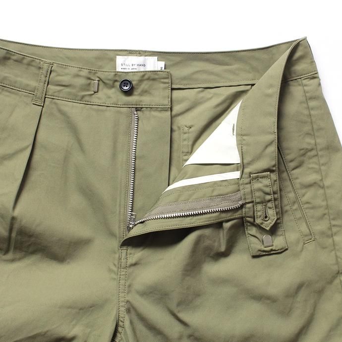 142995726 STILL BY HAND / PT0592 グルカショーツ - Olive 02
