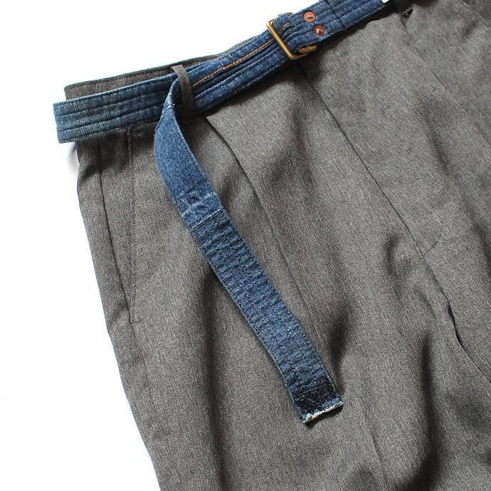 143227903 Hexico / Deformer Belt ex. 501 - Blue リメイクデニムベルト ダークブルー 02