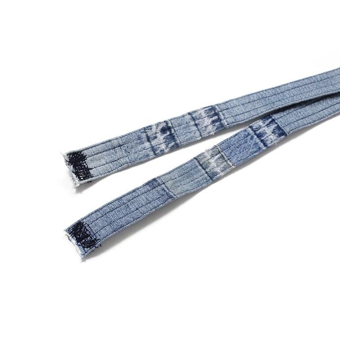 143228052 Hexico / Deformer Belt ex. 501 - Blue リメイクデニムベルト ライトブルー 02