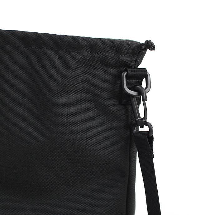 143396957 This is... / Cordura Drawstring Shoulder Bag コーデュラドローストリングショルダーバッグ - ブラック 02