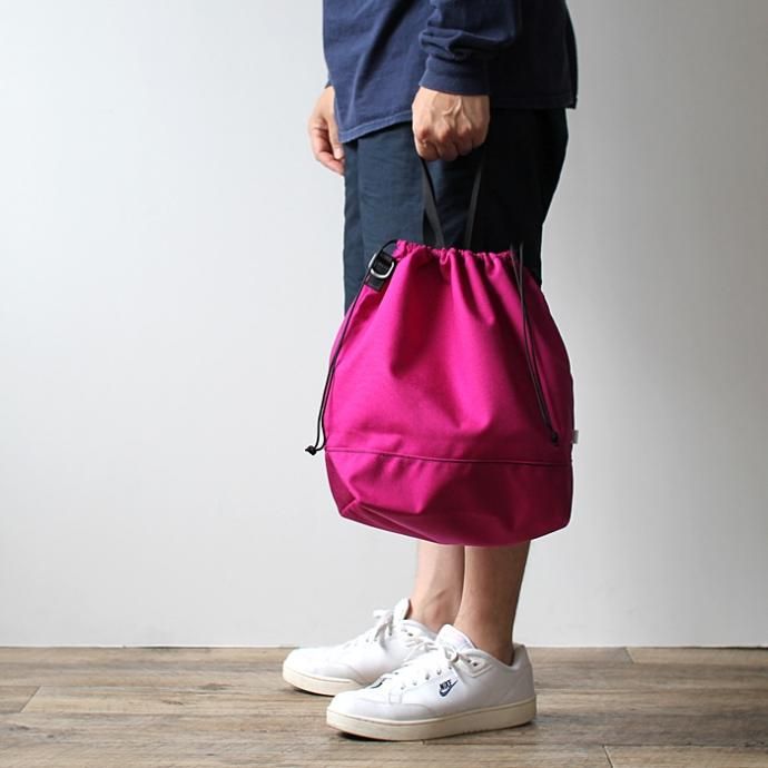 143396997 This is... / Cordura Drawstring Shoulder Bag コーデュラドローストリングショルダーバッグ - ロイヤルブルー 02