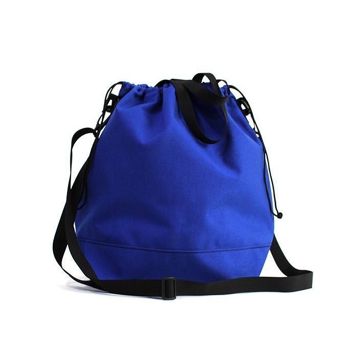 143396997 This is... / Cordura Drawstring Shoulder Bag コーデュラドローストリングショルダーバッグ - ロイヤルブルー 02