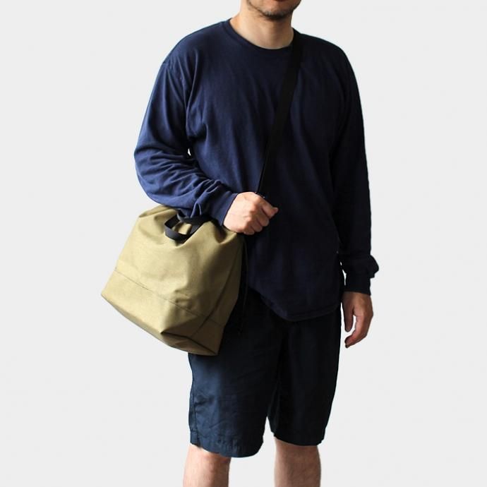 143396997 This is... / Cordura Drawstring Shoulder Bag コーデュラドローストリングショルダーバッグ - ロイヤルブルー 02