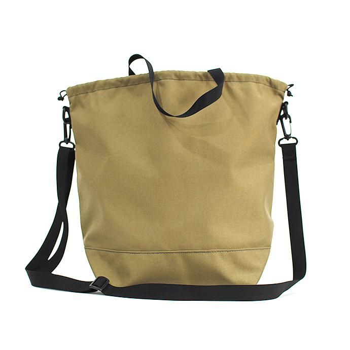 143397051 This is... / Cordura Drawstring Shoulder Bag コーデュラドローストリングショルダーバッグ - ベージュ 02