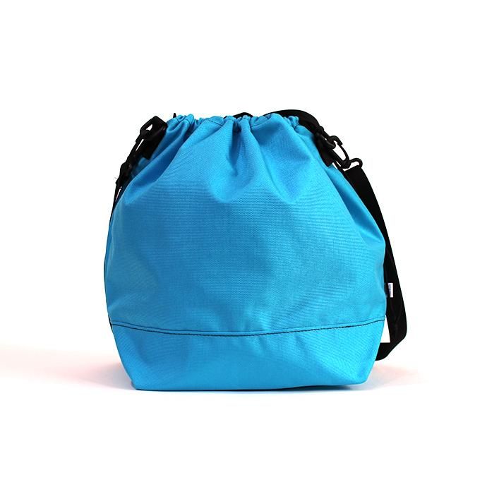 143397065 This is... / Cordura Drawstring Shoulder Bag コーデュラドローストリングショルダーバッグ - ターコイズ 01