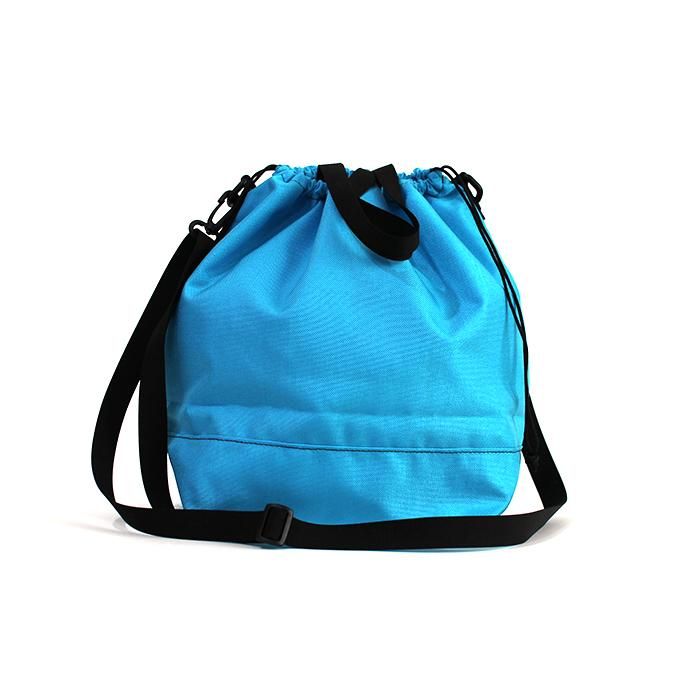 143397065 This is... / Cordura Drawstring Shoulder Bag コーデュラドローストリングショルダーバッグ - ターコイズ 02