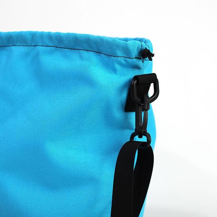 143397065 This is... / Cordura Drawstring Shoulder Bag コーデュラドローストリングショルダーバッグ - ターコイズ 02