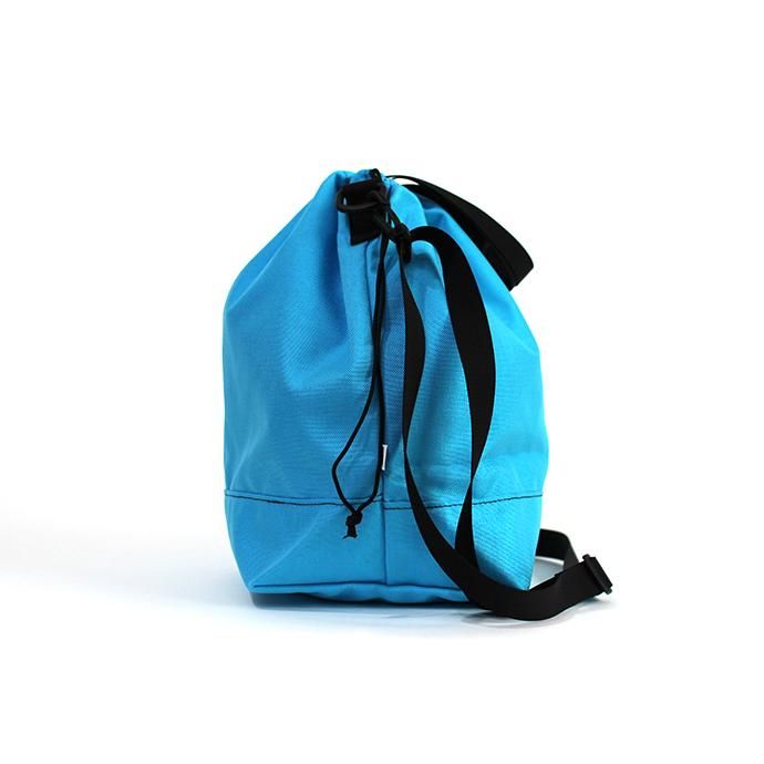 143397065 This is... / Cordura Drawstring Shoulder Bag コーデュラドローストリングショルダーバッグ - ターコイズ 02