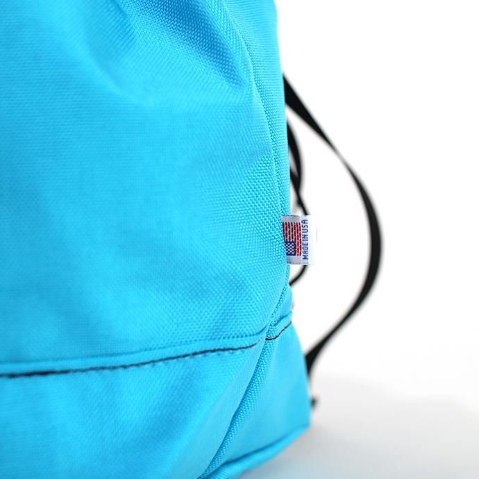 143397065 This is... / Cordura Drawstring Shoulder Bag コーデュラドローストリングショルダーバッグ - ターコイズ 02