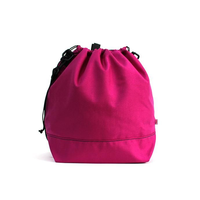 143397097 This is... / Cordura Drawstring Shoulder Bag コーデュラドローストリングショルダーバッグ - ローズピンク 01