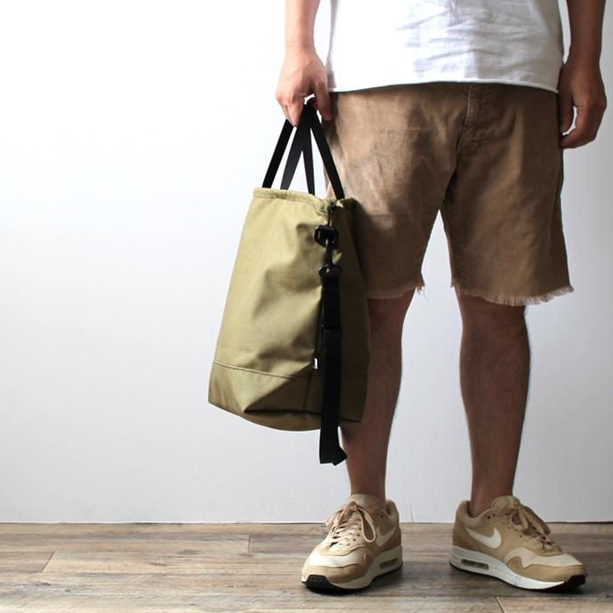 143397097 This is... / Cordura Drawstring Shoulder Bag コーデュラドローストリングショルダーバッグ - ローズピンク 02