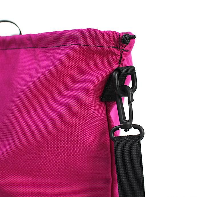 143397097 This is... / Cordura Drawstring Shoulder Bag コーデュラドローストリングショルダーバッグ - ローズピンク 02