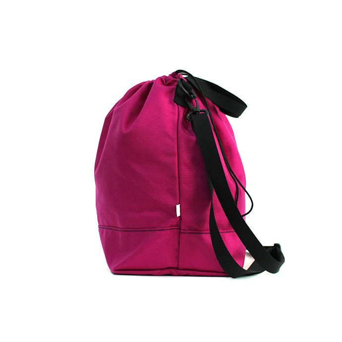 143397097 This is... / Cordura Drawstring Shoulder Bag コーデュラドローストリングショルダーバッグ - ローズピンク 02
