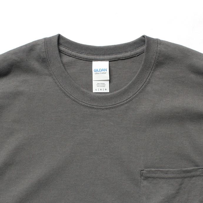 gildan2300 GILDAN / 2300 6.0oz Ultra Cotton Short Sleeve Pocket T-Shirt ウルトラコットン半袖ポケットTシャツ - Charcoal 02