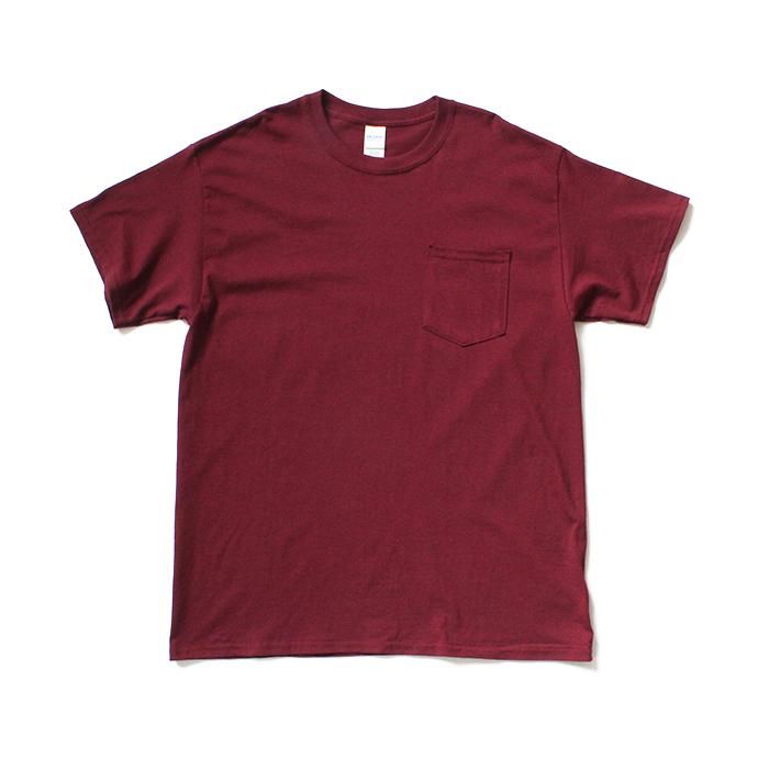 144311750 GILDAN / 2300 6.0oz Ultra Cotton Short Sleeve Pocket T-Shirt ウルトラコットン半袖ポケットTシャツ - Maroon 02