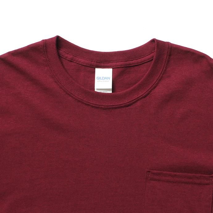 144311750 GILDAN / 2300 6.0oz Ultra Cotton Short Sleeve Pocket T-Shirt ウルトラコットン半袖ポケットTシャツ - Maroon 02
