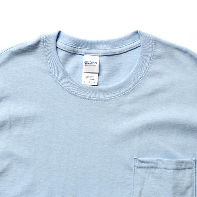 144311876 GILDAN / 2300 6.0oz Ultra Cotton Short Sleeve Pocket T-Shirt ウルトラコットン半袖ポケットTシャツ - Light Blue 02