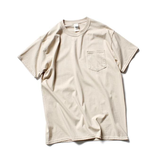 144311933 GILDAN / 2300 6.0oz Ultra Cotton Short Sleeve Pocket T-Shirt ウルトラコットン半袖ポケットTシャツ - Sand 01