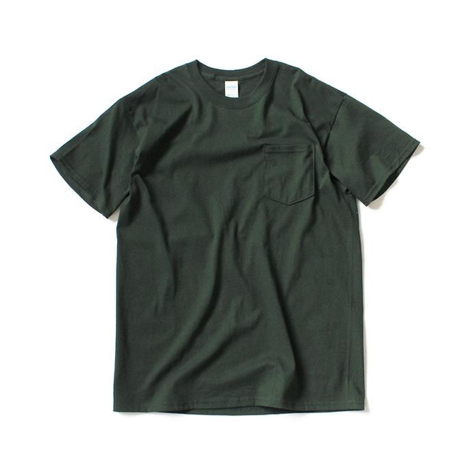 144312012 GILDAN / 2300 6.0oz Ultra Cotton Short Sleeve Pocket T-Shirt ウルトラコットン半袖ポケットTシャツ - Forest Green 01