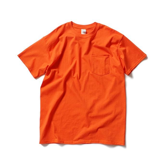 144312038 GILDAN / 2300 6.0oz Ultra Cotton Short Sleeve Pocket T-Shirt ウルトラコットン半袖ポケットTシャツ - Orange 01