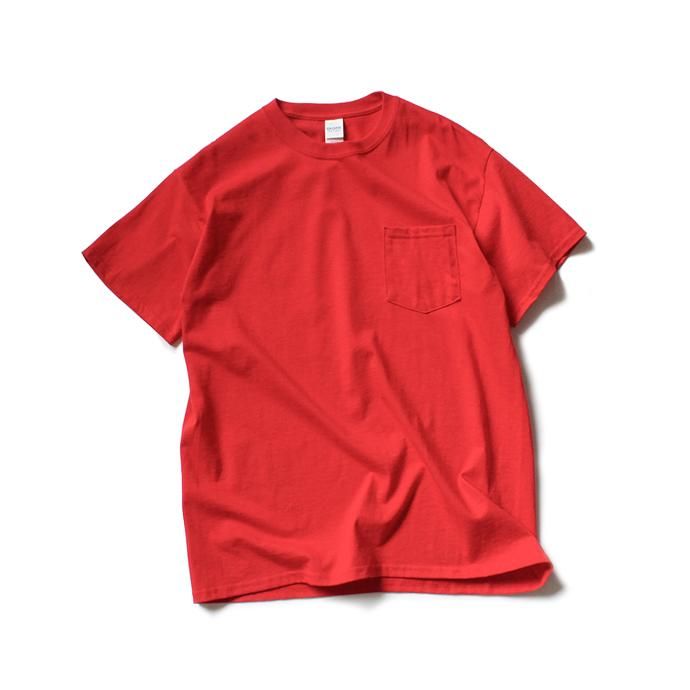 144312094 GILDAN / 2300 6.0oz Ultra Cotton Short Sleeve Pocket T-Shirt ウルトラコットン半袖ポケットTシャツ - Red 01