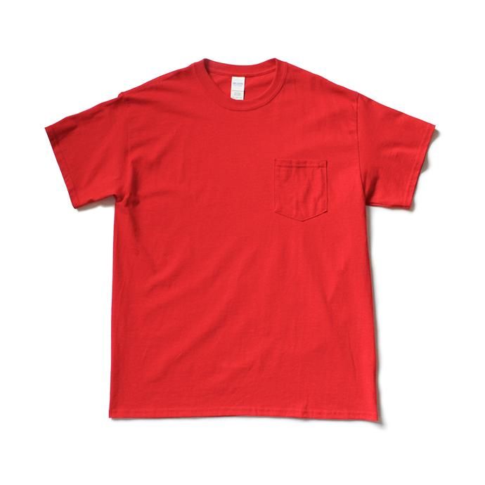 144312094 GILDAN / 2300 6.0oz Ultra Cotton Short Sleeve Pocket T-Shirt ウルトラコットン半袖ポケットTシャツ - Red 02
