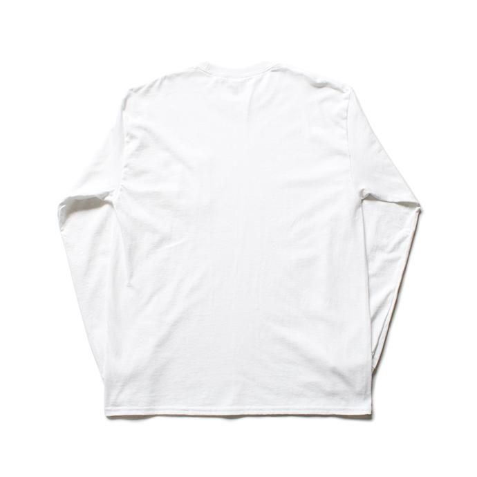 144330197 GILDAN / 2410 6.0oz Ultra Cotton Long Sleeve Pocket T-Shirt ウルトラコットン長袖ポケットTシャツ - White 02