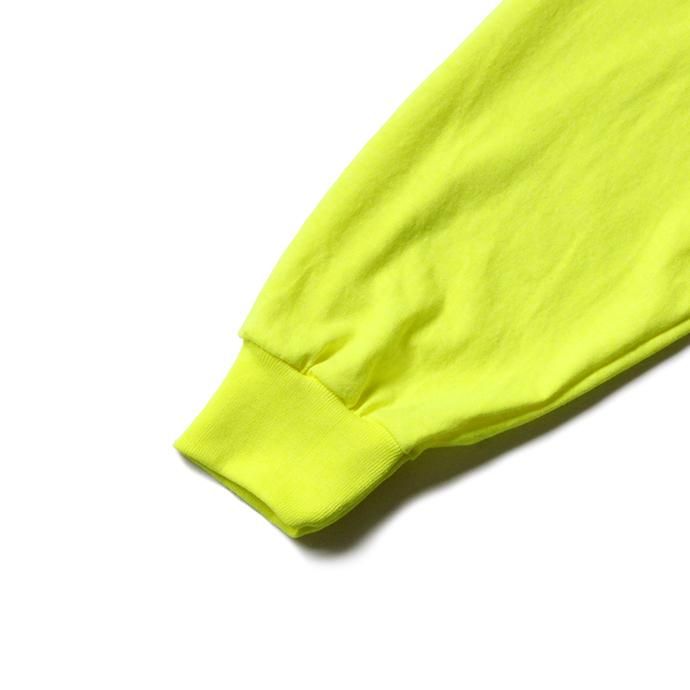 144330395 GILDAN / 2410 6.0oz Ultra Cotton Long Sleeve Pocket T-Shirt ウルトラコットン長袖ポケットTシャツ - Safety Green 02