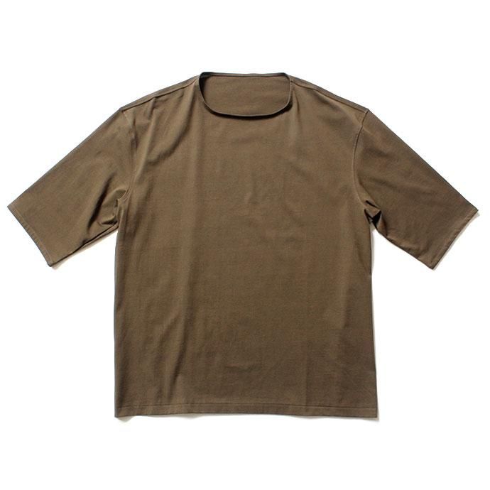 144512881 smoothday / ユニセックス 60/2 テクノラマ天竺 オーバーサイズ 7分袖Tシャツ SO-T005-006 - カーキ<img class='new_mark_img2' src='//img.shop-pro.jp/img/new/icons47.gif' style='border:none;display:inline;margin:0px;padding:0px;width:auto;' /> 01