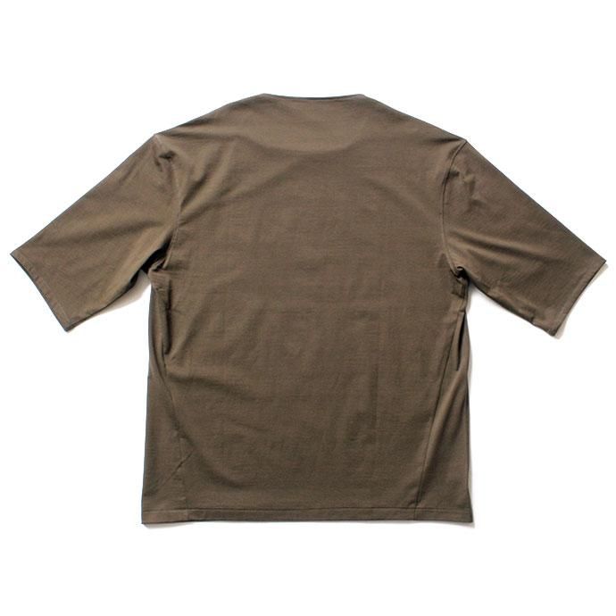 144512881 smoothday / ユニセックス 60/2 テクノラマ天竺 オーバーサイズ 7分袖Tシャツ SO-T005-006 - カーキ<img class='new_mark_img2' src='//img.shop-pro.jp/img/new/icons47.gif' style='border:none;display:inline;margin:0px;padding:0px;width:auto;' /> 02
