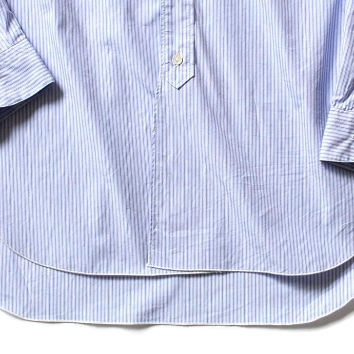 144602562 STILL BY HAND / SH0293 ナローカラーロングシャツ - Blue Stripe<img class='new_mark_img2' src='//img.shop-pro.jp/img/new/icons47.gif' style='border:none;display:inline;margin:0px;padding:0px;width:auto;' /> 02