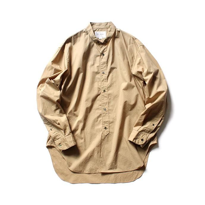 144602948 STILL BY HAND / SH0293 ナローカラーロングシャツ - Beige 01