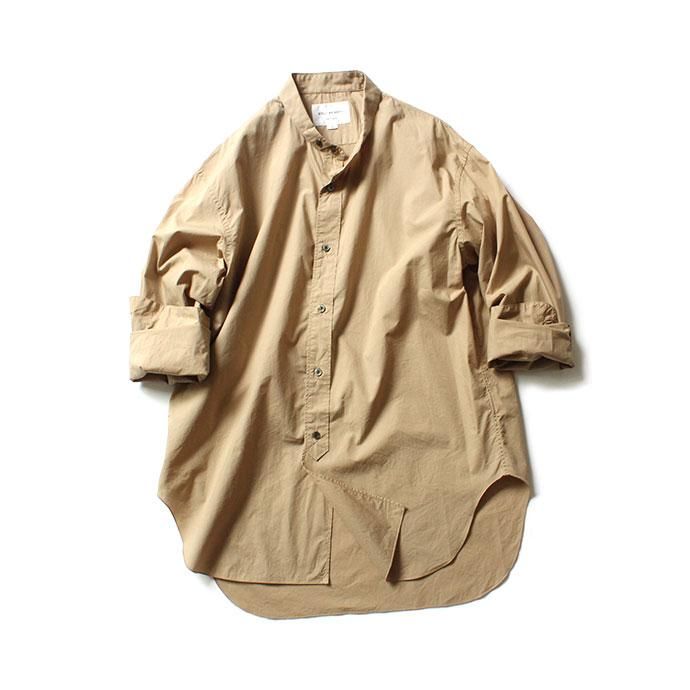 144602948 STILL BY HAND / SH0293 ナローカラーロングシャツ - Beige 02