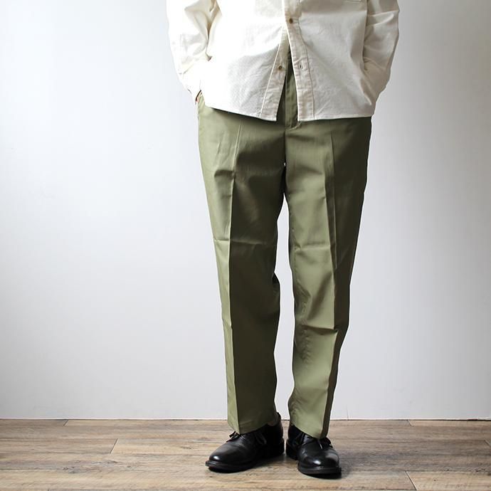 144603257 STILL BY HAND / PT0693 バーバリー素材スラックス - Olive 02