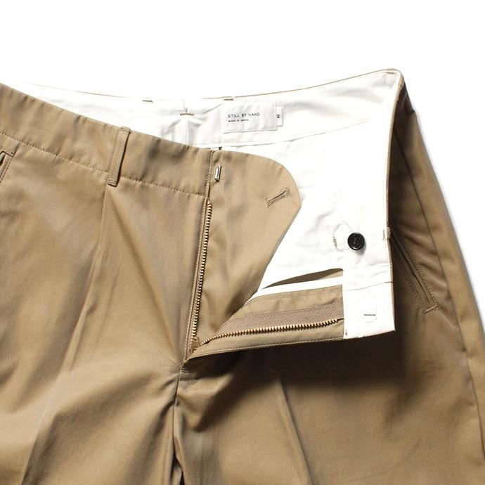144603274 STILL BY HAND / PT0693 バーバリー素材スラックス - Beige<img class='new_mark_img2' src='//img.shop-pro.jp/img/new/icons20.gif' style='border:none;display:inline;margin:0px;padding:0px;width:auto;' /> 02