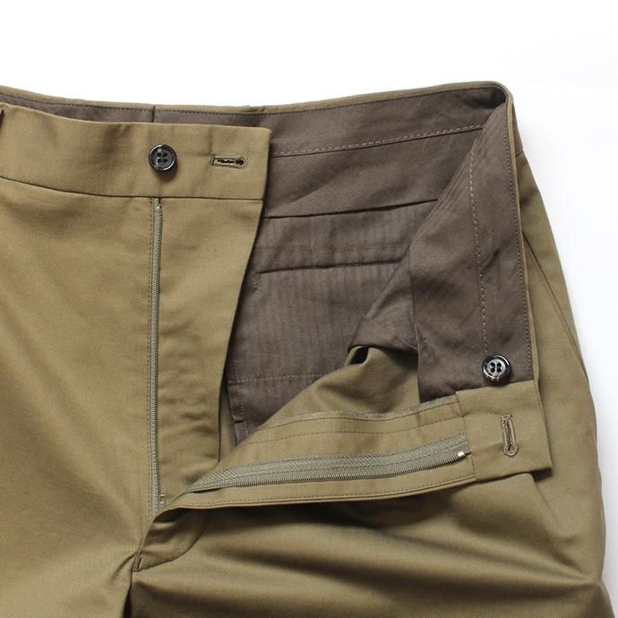 144639255 THEE(シー)/ high-rise wide trousers ハイウエストワイドトラウザーズ HT-PT-02-B Olive 02