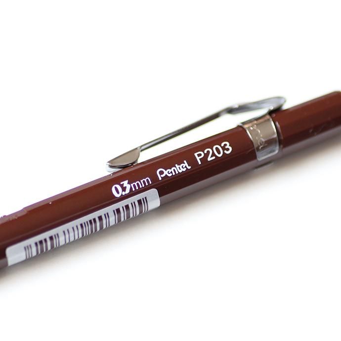 144741342 Pentel / P203 シャープペンシル 日本未発売 0.3mm ブラウン 02