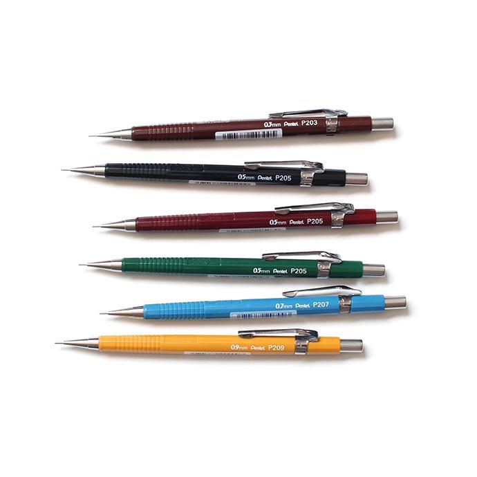 144741533 Pentel / P205 シャープペンシル 日本未発売 0.5mm ブラック・バーガンディ・グリーン 02