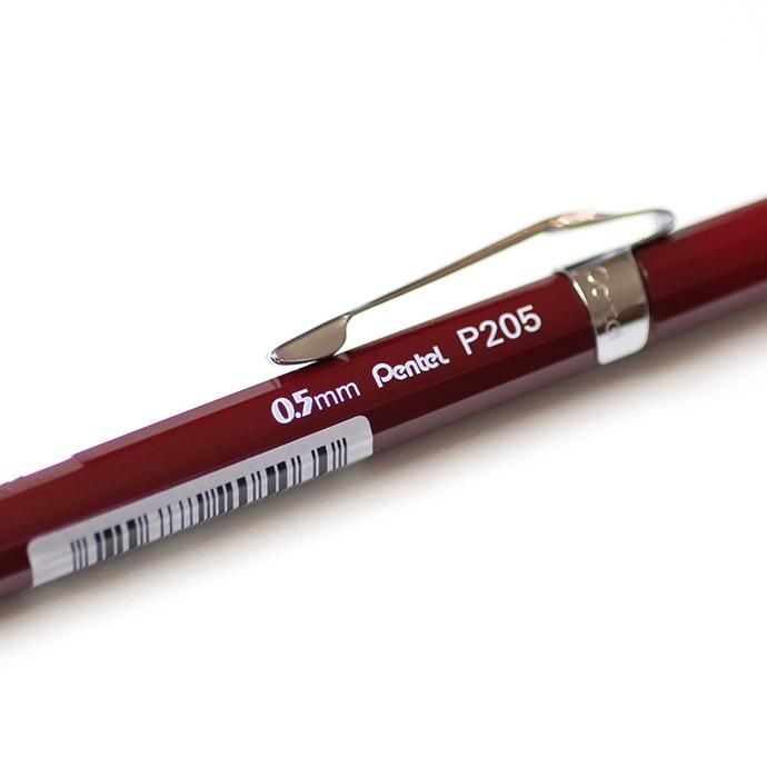 144741533 Pentel / P205 シャープペンシル 日本未発売 0.5mm ブラック・バーガンディ・グリーン 02
