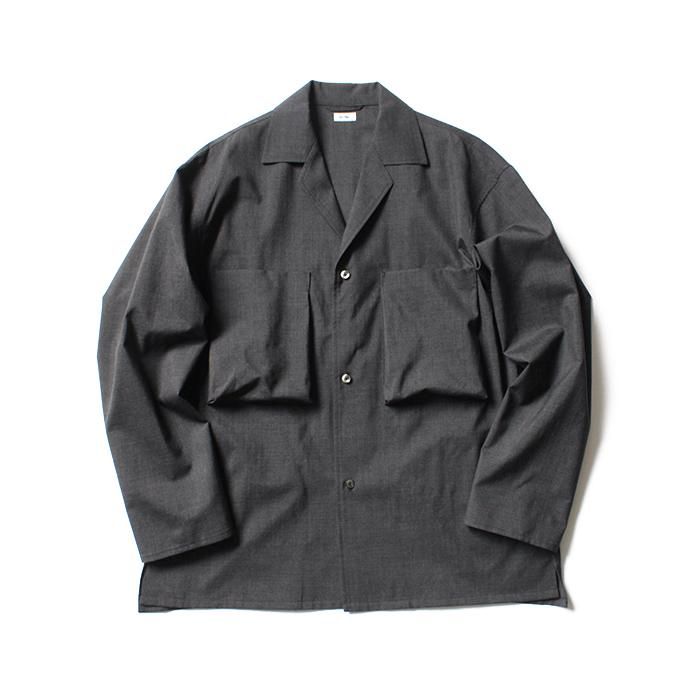 145053525 blurhms / Tropical Wool Shirt Jacket BHS-19AW001 - H. Charcoal 01