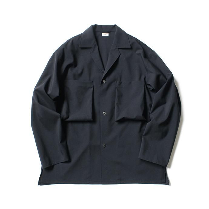 145053562 blurhms / Tropical Wool Shirt Jacket BHS-19AW001 - Navy<img class='new_mark_img2' src='//img.shop-pro.jp/img/new/icons47.gif' style='border:none;display:inline;margin:0px;padding:0px;width:auto;' /> 01