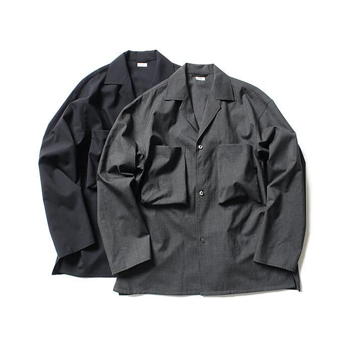 145053562 blurhms / Tropical Wool Shirt Jacket BHS-19AW001 - Navy<img class='new_mark_img2' src='//img.shop-pro.jp/img/new/icons47.gif' style='border:none;display:inline;margin:0px;padding:0px;width:auto;' /> 02